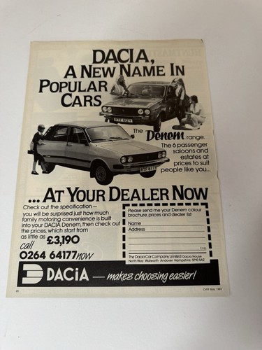Original vintage 1983 dacia - vintage,