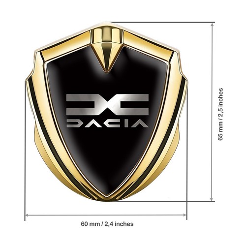 Print dacia logo - logo, metal