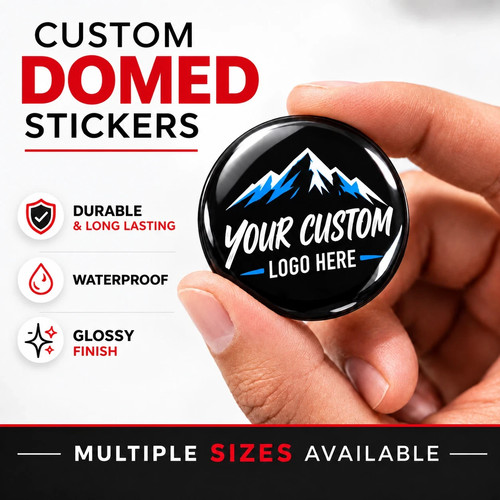 Pieces resin logo sticker - pieces,